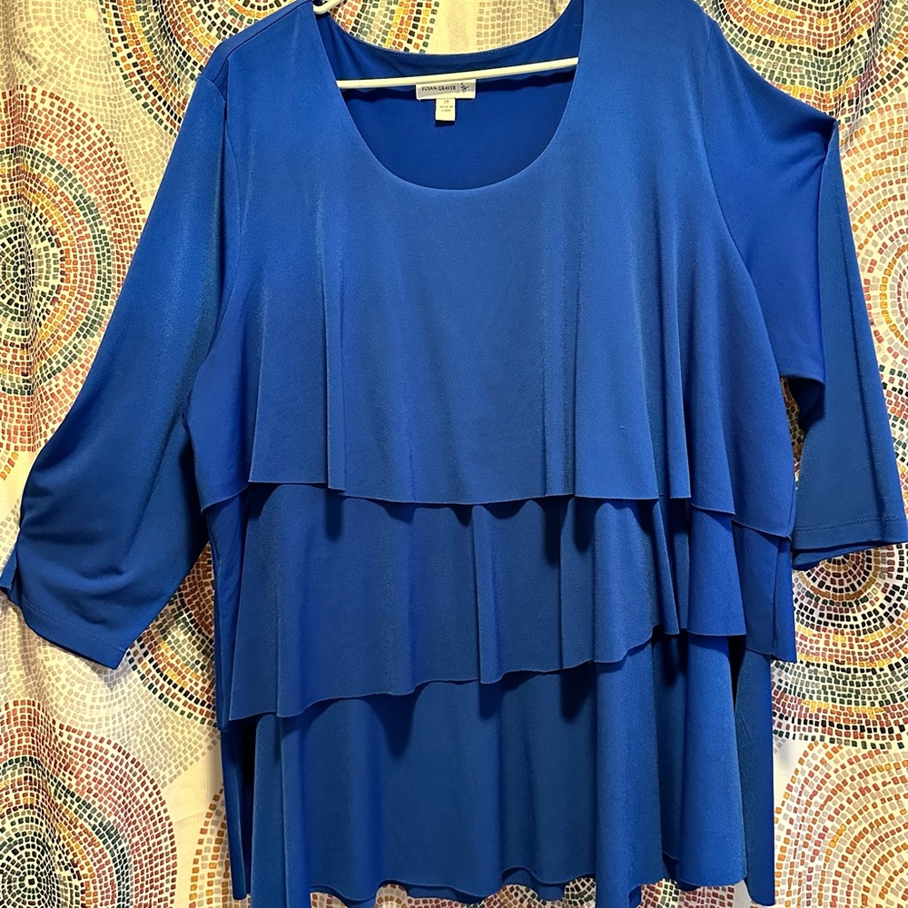 Susan Graver layered blouse